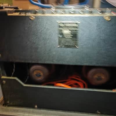 Vox AC-30/6 Twin Top Boost 3-Channel 30-Watt 2x12" Guitar Combo 1963 - 1965 - Black with Brown Diamond Cloth image 13