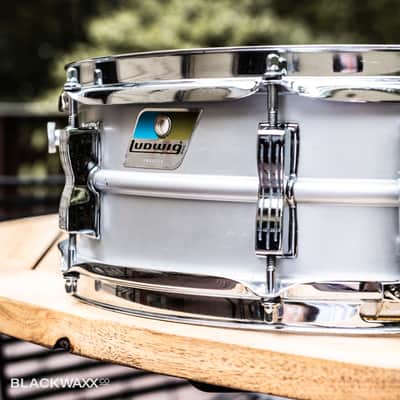 Ludwig Acrolite 5x14" 8-Lug - Pointed Blue/Olive Badge image 12