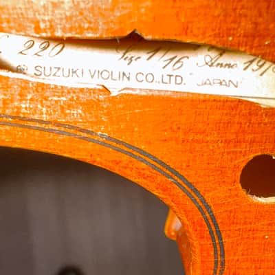 Vintage 1978 Suzuki Violin - 1/4 Size - Nagoya, Japan image 7