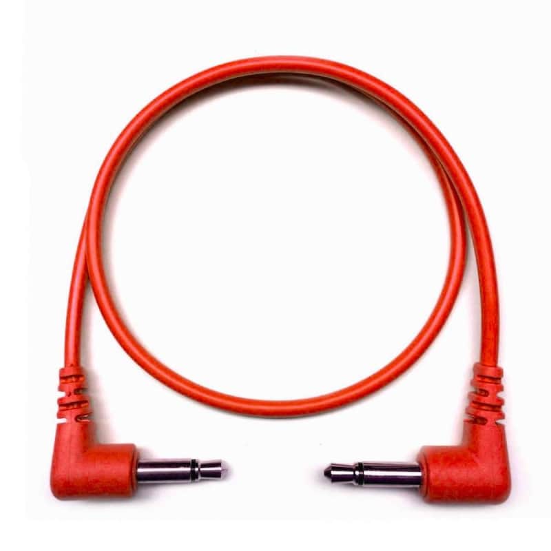 Tendrils Cables - 6x Right angled Eurorack Patch Cables-Red / 60cm image 1