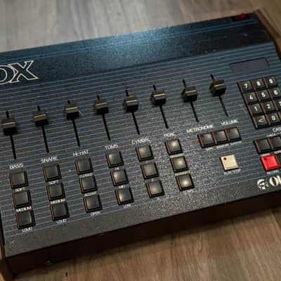 Oberheim DX 6-Voice Drum Machine 1982 - Blue with Wood Sides