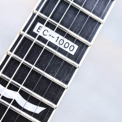 ESP LTD EC-1000 Deluxe Vintage Black w/EMG Pickups Electric Guitar w/Bag #W11040621 image 6