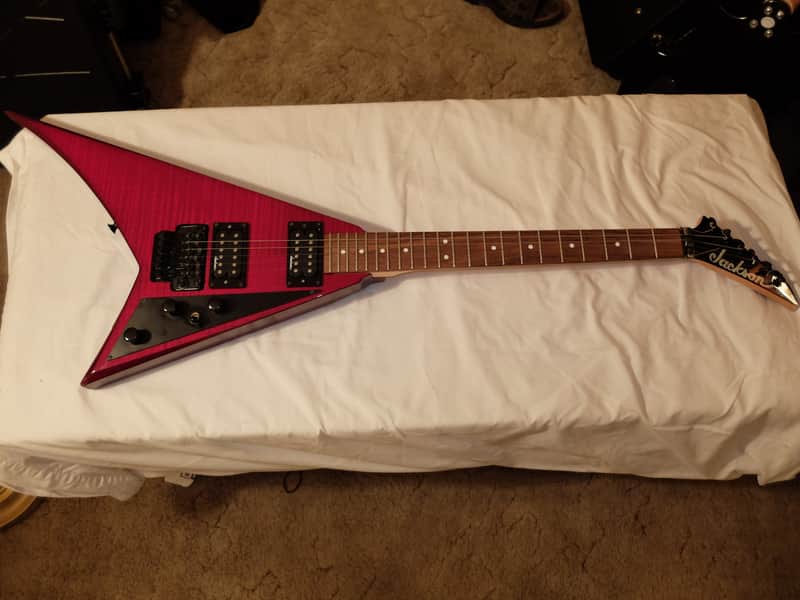Jackson Performer RR Randy Rhoads Flying V Electric Guitar Flamed Top NICE image 1