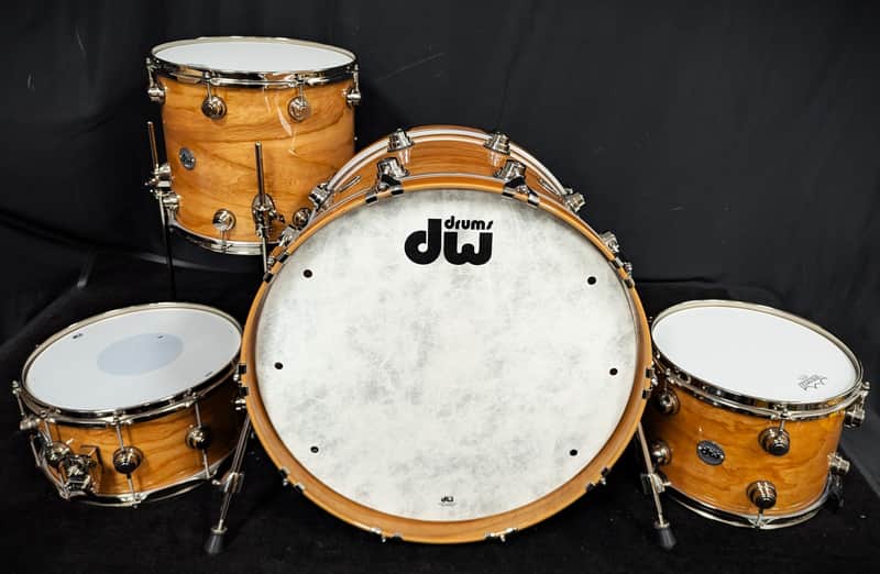 DW Collectors Series Cherry/Spruce 4-Piece Shell Pack image 1