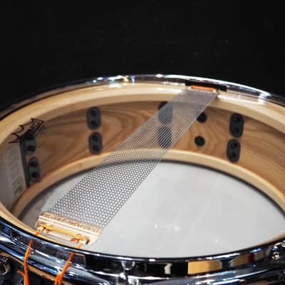 Pearl USED ​​MCCA1450S/C #1011 Music City Custom -USA Solid Ash Shell Snare Drums 14×5 [Hand-rubbed Lightning Blue Finish] image 8