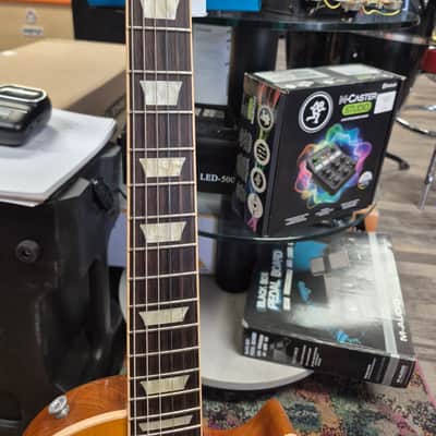 Gibson standard les paul 2019 - Trans amber AAA SUPER UPGRADED W/HARDCASE image 4