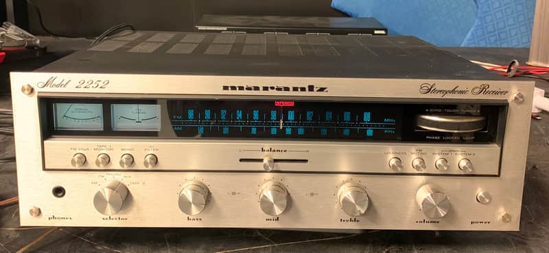 Marantz 2252 Vintage Stereo Receiver 1970s Silver image 1