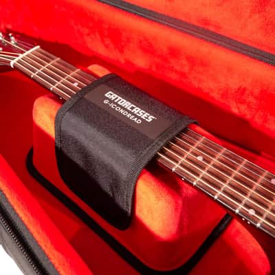 Gator Acoustic Guitar Gig Bag Semi-Rigid Padded Case for Dreadnaught, Blue image 6