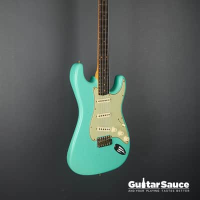 Fender Custom Shop 59 Stratocaster Rosewood Journeyman Super Faded Aged 2025 - Sea Foam Green (Cod.1926NG) image 5