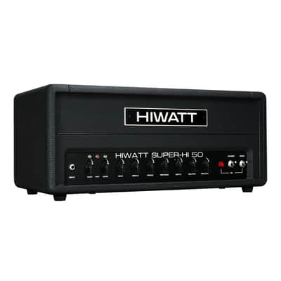 Hiwatt T-Series SUPER-HI 50 50-Watt Hi-Gain Tube Guitar Amplifier Head - Black image 1
