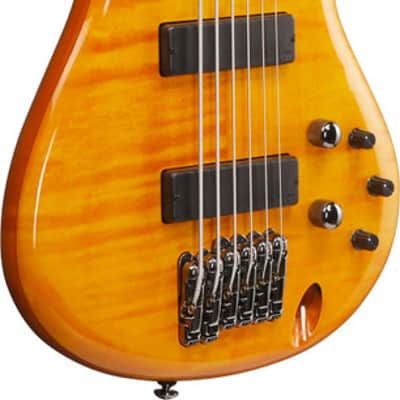 Ibanez Gerald Veasley Signature 6 String Electric Bass - Amber (GVB36AM) image 2