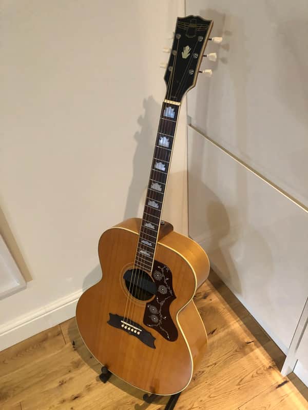 Egima J250 Gibson J200 rework Ultra Rare Acoustic Guitar 1974 Made