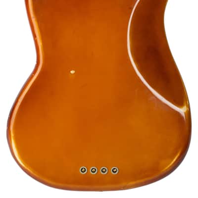 1976 Fender Mustang Bass Naturally Aged Olympic White #635274 image 4