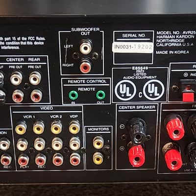 Harman Kardon Harman Kardon AVR 25 II classic, 5.1-channel analog A/V receiver 90s - Black image 9