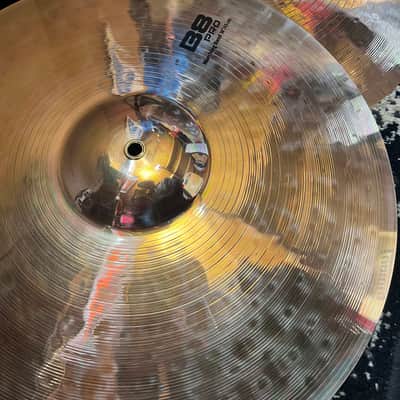 Sabian 18" B8 Pro Marching Band Cymbals w/ Straps - Brilliant image 2