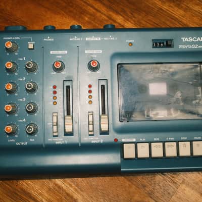 TASCAM Porta 02 mkII Ministudio 4-Track Cassette Recorder 2000s - Blue image 2