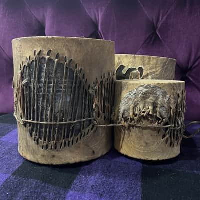 Native/African/Moroccan Drums 4pc Animal Skin image 2