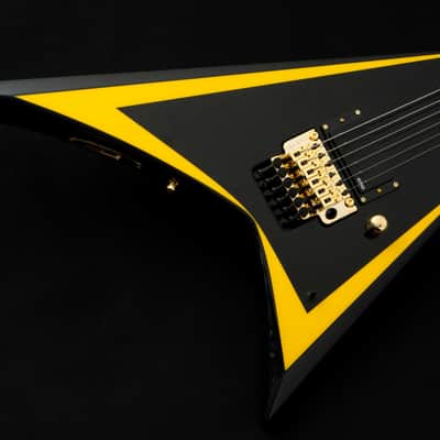 ESP EDWARDS E-ALEXI ARROW HEAD w/ESP GB-30V -Black with Yellow Stripe- #ED1721263 2026 [Made in Japan][Children of Bodom Alexi Laiho] image 3