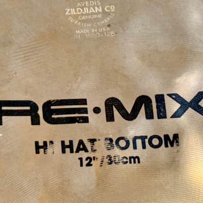 1998 12” Zildjian REMIX HIHATS 679g 820g image 4