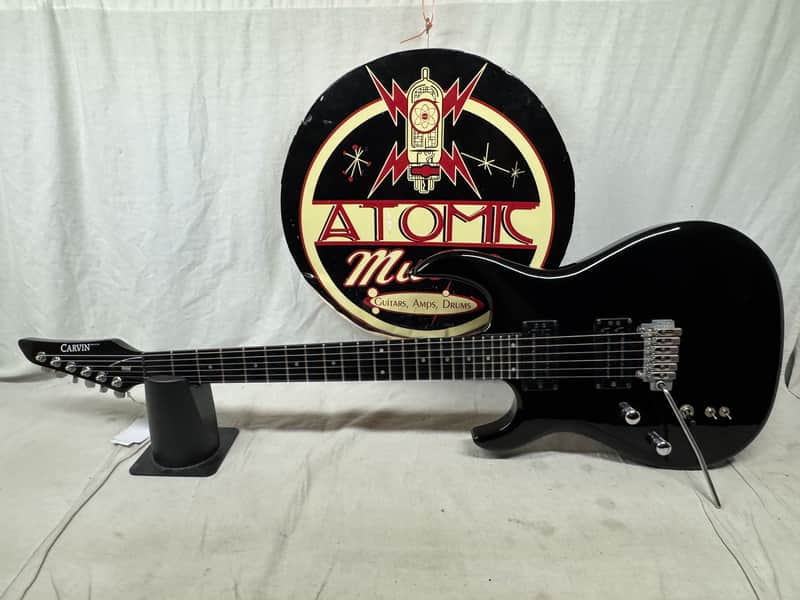 Carvin DC-127 dc127 LH Left-Handed Lefty Guitar - Black image 1