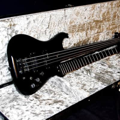 WESTONE X695BK SPECTRUM LX Bass  1986 Black.  BY MATSUMOKU.  TWO NECKS. Fretted & Fretless.  RARE. image 12