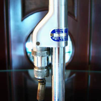 Vintage 1940's Shure 51 dynamic omni-directional microphone w cable and Bogen stand 55 55S 55SW Jerry Lee Lewis image 5
