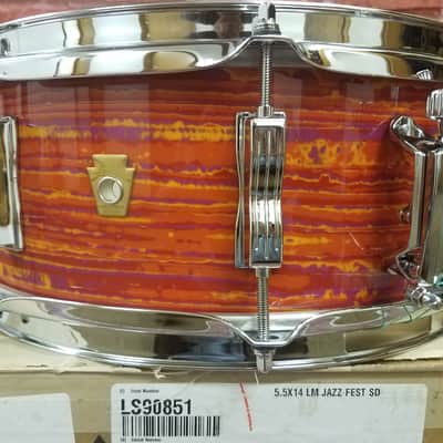 Ludwig *Pre-Order* Legacy Mahogany Reissue Mod Orange Jazz Fest 5.5x14" Snare Drum Made in USA Special Order Authorized Dealer image 3