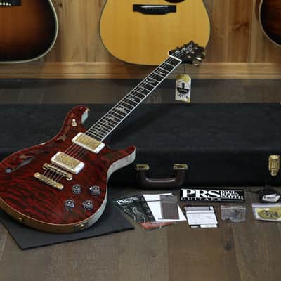 Minty! 2018 PRS McCarty 594 Wood Library Brazillian Korina Semi-Hollow Electric Guitar Red Tiger + OHSC image 1