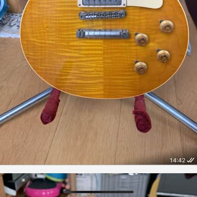 Gibson Les Paul 1960 Reissue 2017 - Wood effect/ dirty lemon burst image 14
