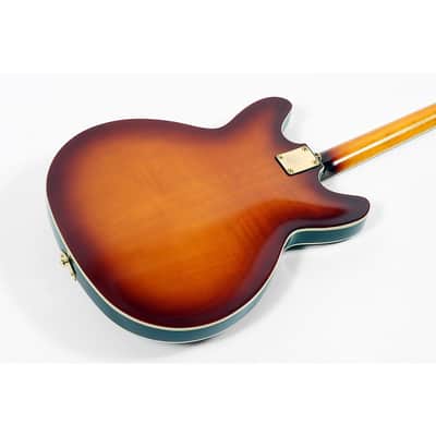 Hagstrom '67 Viking II Limited-Edition Hollowbody Electric Guitar Regular Vintage Sunburst image 4