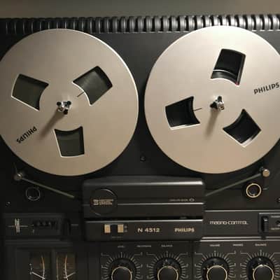 Vintage 1979 Philips N4512 Reel to reel tape player/recorder revised fully functional image 2