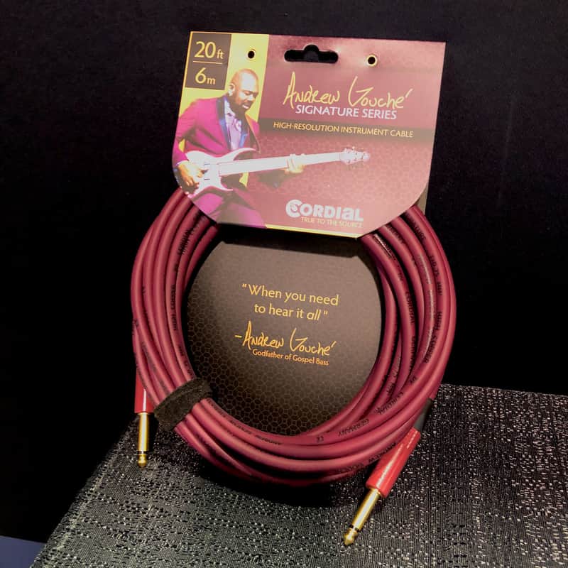 Cordial CSI 6 PP-Andrew Gouche Signature 20-ft/6m High Resolution Instrument Cable w/ Neutrik Plugs image 1