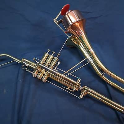 Jazzophone USA made Jazzophone 2024 Yellow Brass Saxophone Trumpet image 14