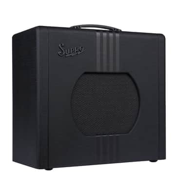 Supro Delta King 10 Combo 5 Watt Guitar Amplifier, Black w/ Black Stripes image 6