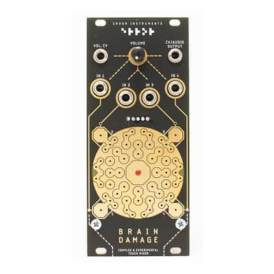 Error Instruments Brain Damage Eurorack Mixer & Control Surface Module (Gold) image 2