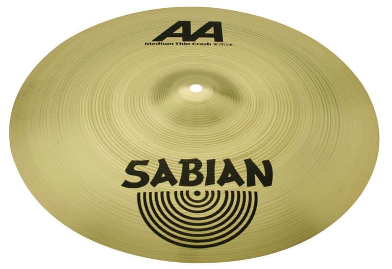 Sabian 16" AA M T Crash Drum Cymbal image 1