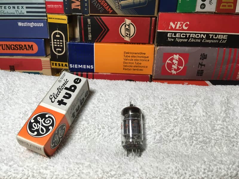 1 x NOS GE USA 5814A ~ Disc/Solid Disc Getter Special Edition △ ~ Premium Rugged Low Noise 12AU7 ECC82 ~ Holy Grail Musicality image 1