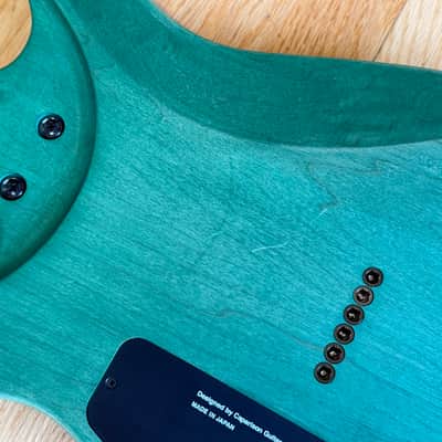 Caparison Dellinger II FX-AM Dark Green Matt With Case - Railhammer Pickups image 16