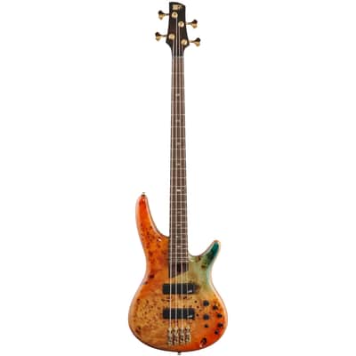 Ibanez SR1600D Premium 4-String Bass w/ Aguilar Pickups - Autumn Sunset Sky image 2