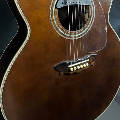 Washburn WJ130EK Vintage Series Jumbo Acoustic Guitar w/ K&K Pickup and Case image 6