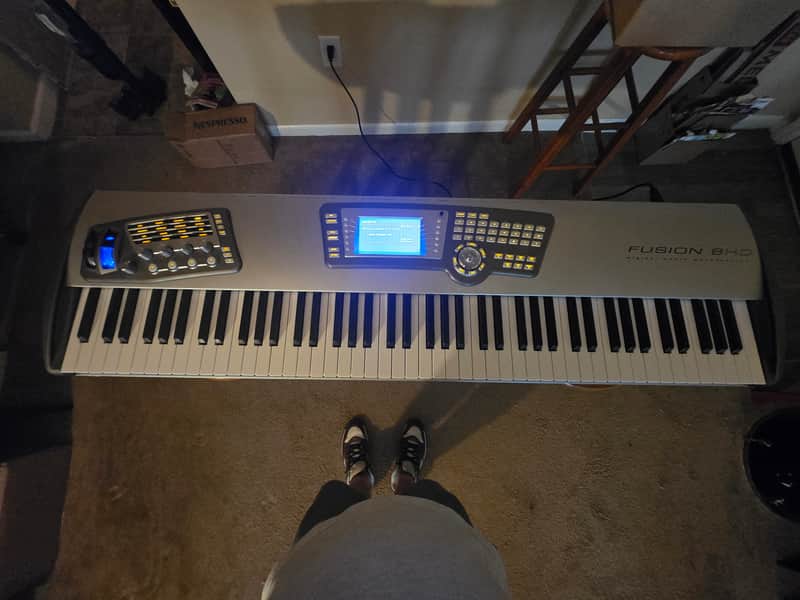 Alesis Fusion 8HD 88-Key Workstation 2000s - Silver image 1