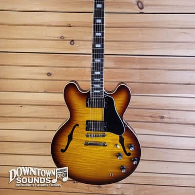 Gibson ES-335 Figured Semi-Hollow Electric Guitar with Gibson Hard Case - Iced Tea image 2