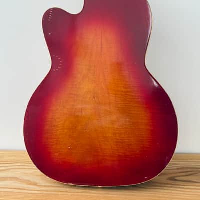 Silvertone 1382L Thin Twin Jimmy Reed 1950's - Cherry Sunburst image 2