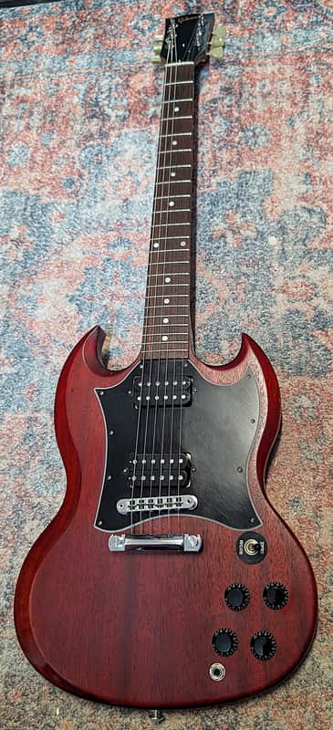2016 Gibson SG Faded T with Rosewood Fretboard - Worn Cherry W/Hard Case image 1
