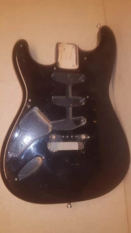 1985 SQUIER by FENDER STRATOCASTER BODY - LEFT HAND - JAPAN image 1