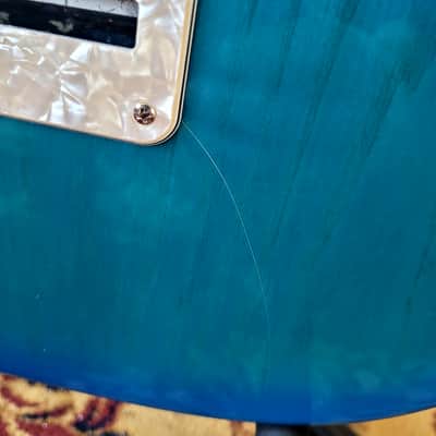 1995 Fender Stratocaster Plus Deluxe - Rare Blue Burst - Upgraded Noiseless Pickups & Tweed Case image 10