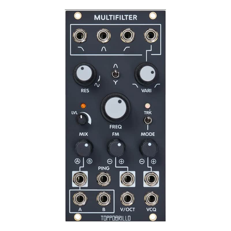 Toppobrillo Multifilter 2 Eurorack Filter Module (Black) image 1