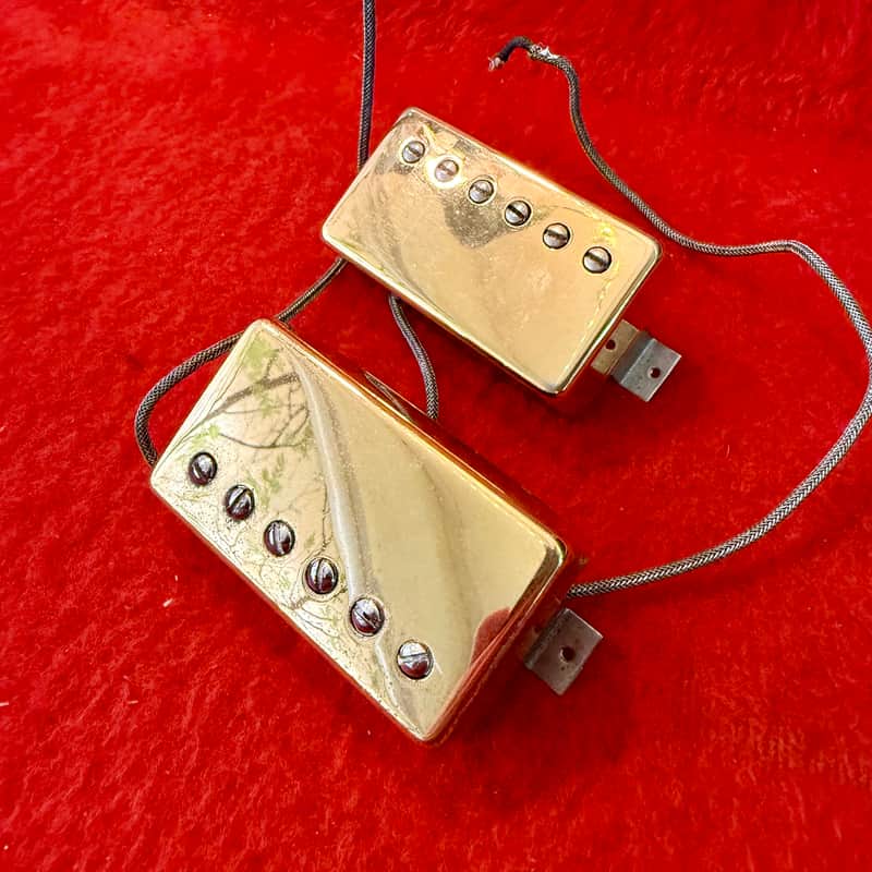 PAIR -Gibson Tim Shaw PAF Humbucker pickup 1985 - Gold original