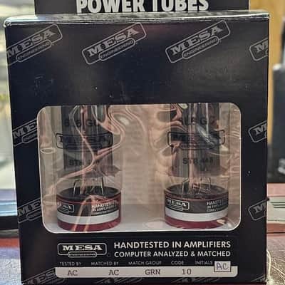 Mesa Boogie 6L6 GC STR 448 Power Tubes (Matched Pair) 2020s - Clear Glass image 1