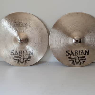 Sabian 14" HH Hand Hammered Regular Hi-Hat Cymbals (Pair) 1992 - 1998 - Natural image 1